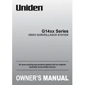 Uniden G14xx Series Surveillance System manual cover