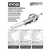 Ryobi RY42102 Blower manual cover