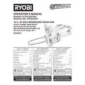 Ryobi RY40507 Chainsaw manual cover