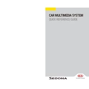 Kia Sedona Car Multimedia System 2018 Minivan manual cover