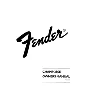 Fender Champ 25SE 21-6600 Amplifier manual cover