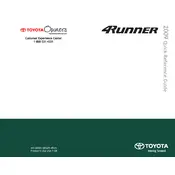 Toyota 4Runner 2009 SUV manual cover