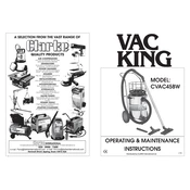 Clarke 6470562 CVAC45BW Vacuum Cleaner manual cover