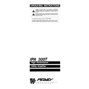 Peavey IPA 300T Amplifier manual cover