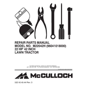 McCulloch M22042H manual cover