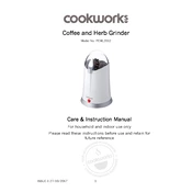 Cookworks 7243664 PMCL2012 Grinder manual cover