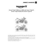 Triumph Street Triple R LRH 2021 Motorcycle manual cover