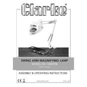 Clarke 5460522 SAM75B Swing Arm Magnifying Lamp manual cover