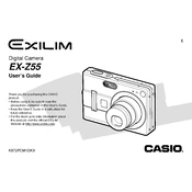 Casio EXZ55 Camera manual cover