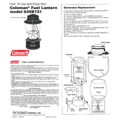 Coleman Fuel Lantern 635B721 manual cover