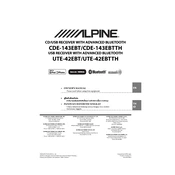 Alpine UTE-42EBT manual cover