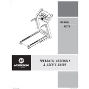 Horizon Fitness RCT7.6 2007 Treadmill manual cover