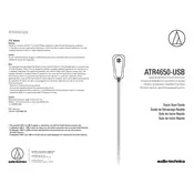 Audio-Technica ATR4650-USB Microphone manual cover