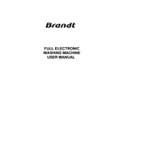 Brandt WFE0866A Washing Machine manual cover