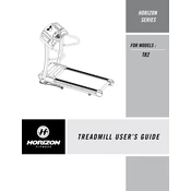 Horizon Fitness T82 2008 Treadmill manual cover