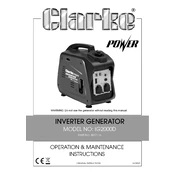 Clarke 8877116 IG2000D Inverter Generator manual cover