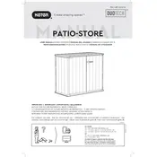 Keter Patio-store Shed manual cover