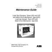 ABB Type BUF3 Tap-Changer manual cover