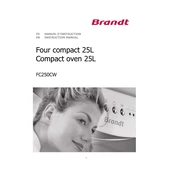 Brandt FC250CW Oven manual cover