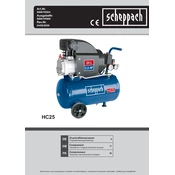 Scheppach HC25 5906115924 Compressor manual cover