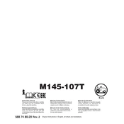 McCulloch M145-107T manual cover