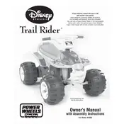 Power Wheels Mattel Princess TrailRider R1502 Toy manual cover