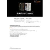 be quiet! Pure Base 500DX Black Case manual cover