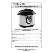 West Bend L5861 81006CF Pressure Cooker manual cover