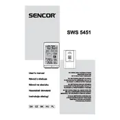 Sencor SWS 5451 Weather Station manual cover