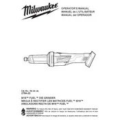 Milwaukee M18 Fuel 2784-20 Grinder manual cover