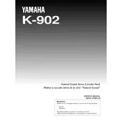 Yamaha K-902 Cassette Deck manual cover