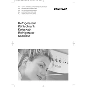 Brandt SA2251E Refrigerator manual cover