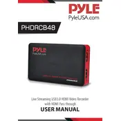 Pyle PHDRCB48 Video Recorder manual cover