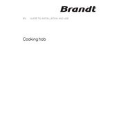 Brandt DKH810IX Hob manual cover