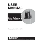 Davis 7857M Rain Collector manual cover