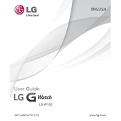 LG G Watch LG-W100 Watch manual cover