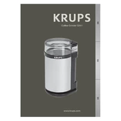 Krups GX410011 Coffee Grinder manual cover