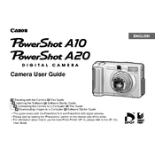 Canon PowerShot A10 manual cover