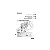 Canon ZR80 manual cover