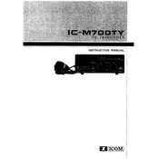 Icom IC-M700TY Transceiver manual cover