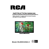 RCA RLDED3258A-C TV manual cover