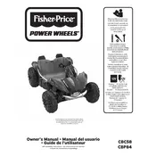 Power Wheels Mattel Dune Racer CBP84 Toy manual cover