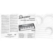 Bontempi 12 3210 Electronic Table Keyboard manual cover