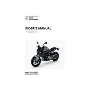 BMW F 900 R 2021 Motorcycle manual cover