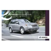 Subaru Forester 2.5X Limited 2010 manual cover