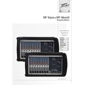 Peavey XR 8600D Mixer manual cover