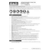 Sealey YK10ECF.V2 Hydraulic Press manual cover