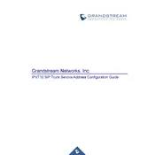 Grandstream IPVT10 SIP Trunk Service Address Server manual cover