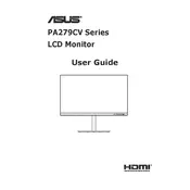 ASUS ProArt Display PA279CV Monitor manual cover