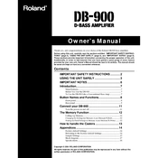 Roland DB-900 manual cover